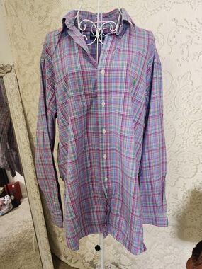 Set Of 2 Ralph Lauren Plaid Button-Down Shirts